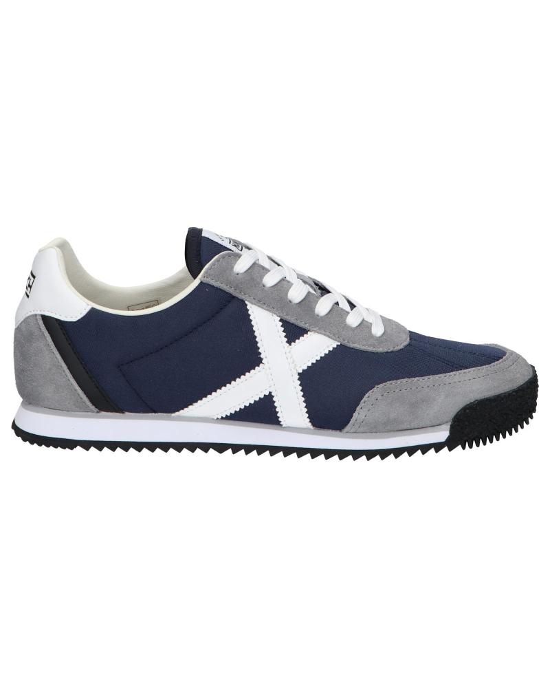 ZAPATILLAS MUNICH RIBER 8033004 AZULES CON DETALLES BLANCOS Y GRISES BLANCO