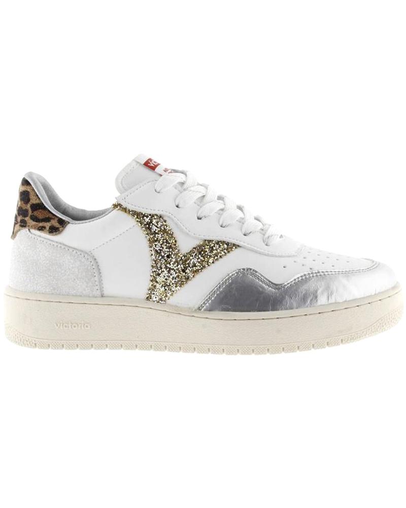 ZAPATILLAS VICTORIA MADRID 1258265 METALIZADO ANIMAL PRINT PLATA PLATA