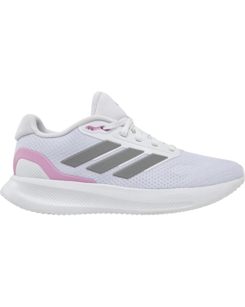 ADIDAS ZAPATILLAS RUNNING RUNFALCON 5 JI3981 BLANCAS GRIS ROSA BLANCO
