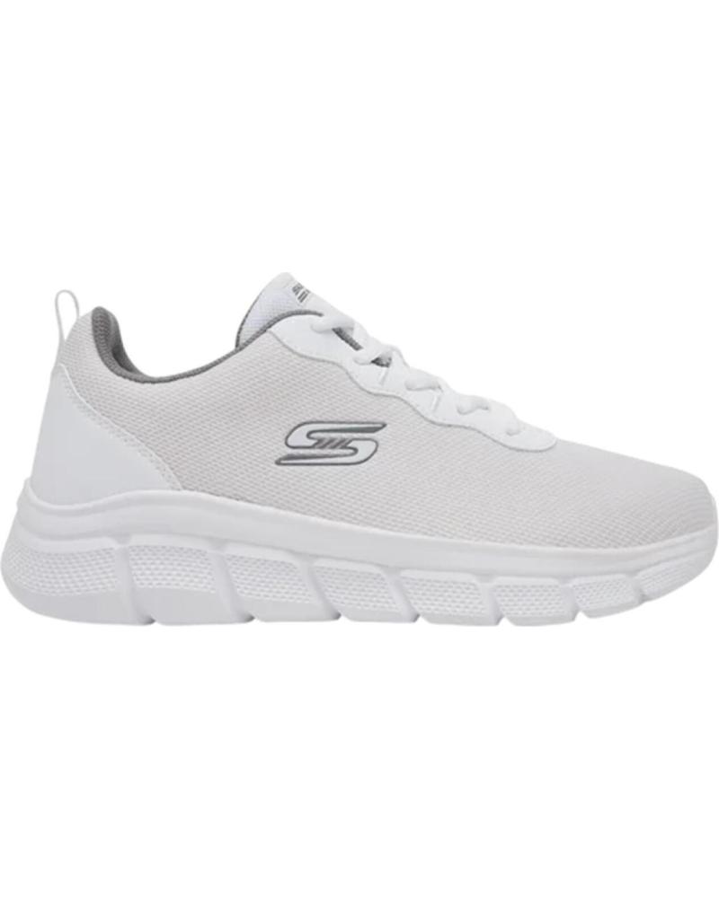 Deportivas de Hombre SKECHERS ZAPATILLAS BOBS FLEX BLANCO
