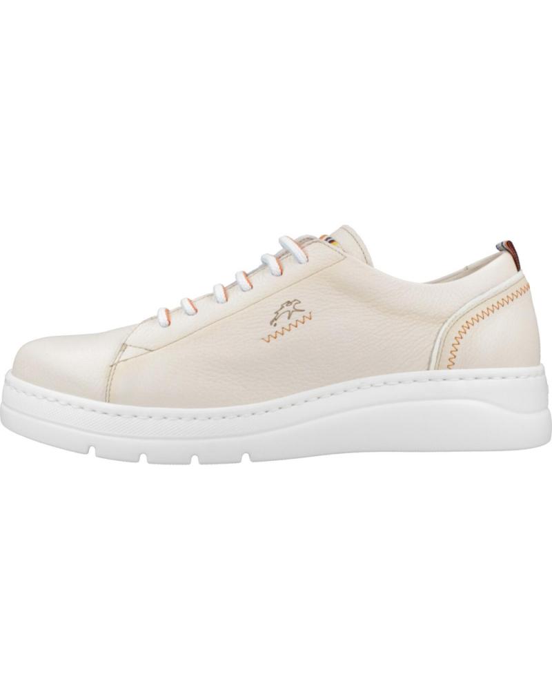 Deportivas de Mujer FLUCHOS ZAPATILLAS FLUCHOS INDIOS RAW EN PIEL BEIGE INDIOS RAW BLANCO