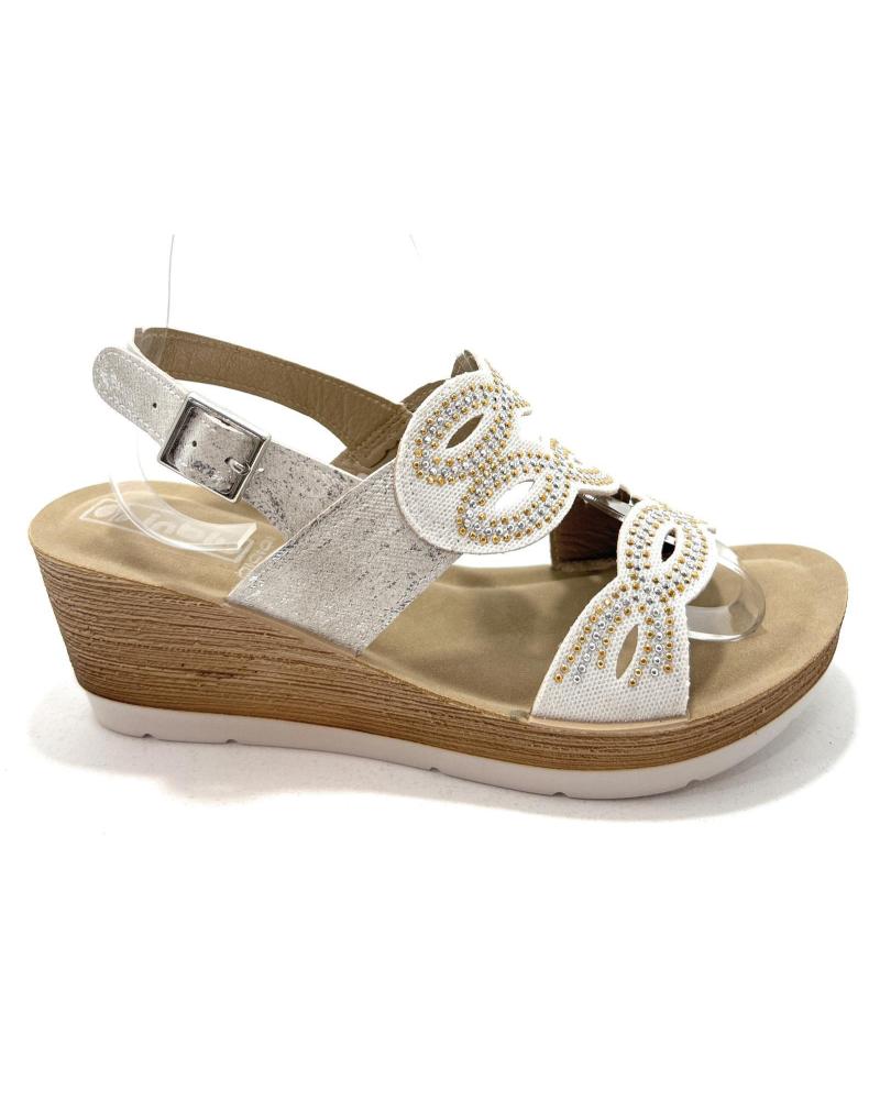 Sandálias de Mulher DUENDY SANDALIA MUJER CONFORT CUNA BRILLANTES H BLANCO