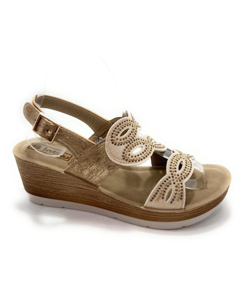 Sandálias de Mulher DUENDY SANDALIA MUJER CONFORT CUNA BRILLANTES H PLATEADO