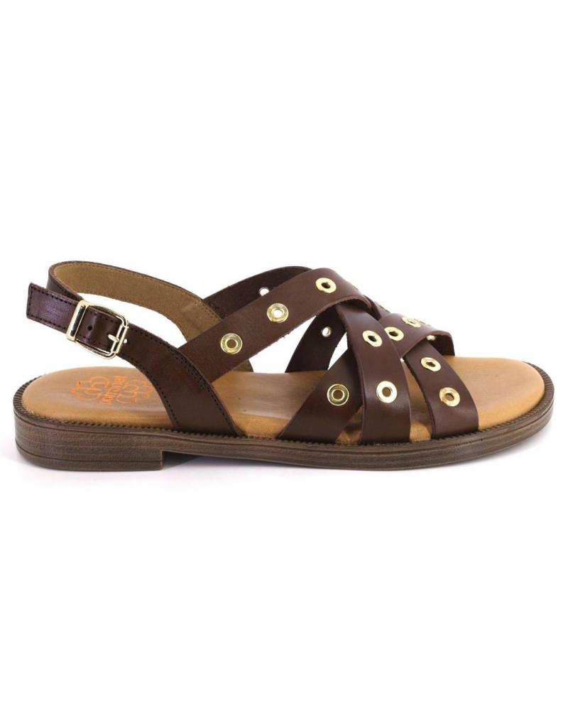 Sandalias de Mujer PORRONET 3125 SANDALIAS DE MUJER PIEL MARRON