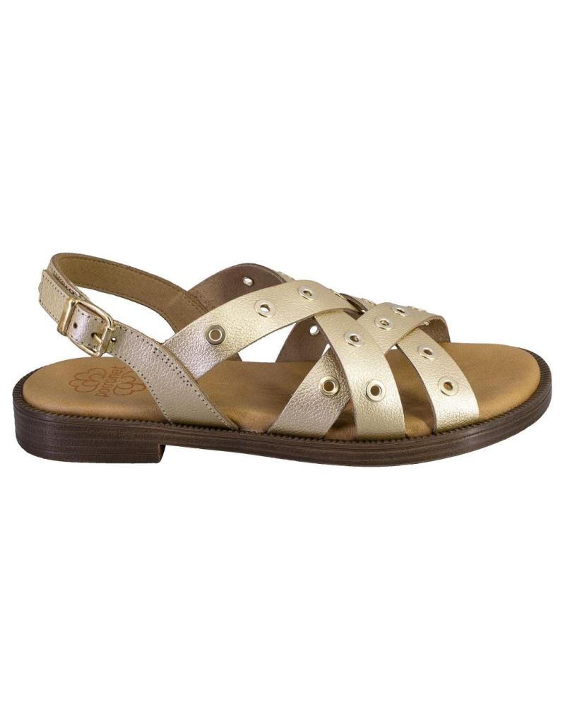 Sandalias de Mujer PORRONET 3125 SANDALIAS DE MUJER PIEL ORO