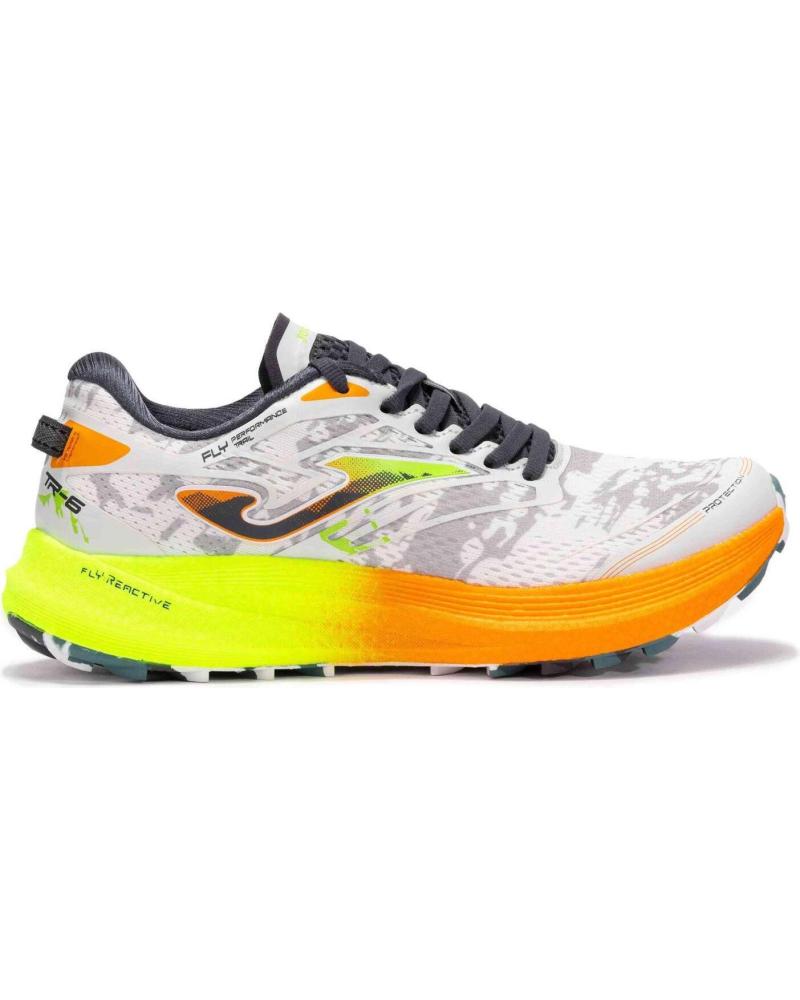 ZAPATILLAS JOMA TR6000 PLACA CARBONO HOMBRE BLANCO-NARANJA-AMARILLO WHITE