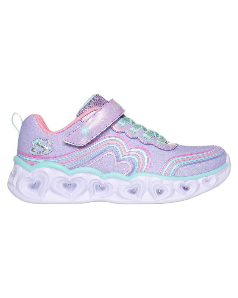 Deportivas de Niña SKECHERS ZAPATILLAS HEART LIGHTS - RETRO HEARTS PARA NINAS EN COLOR M MORADO