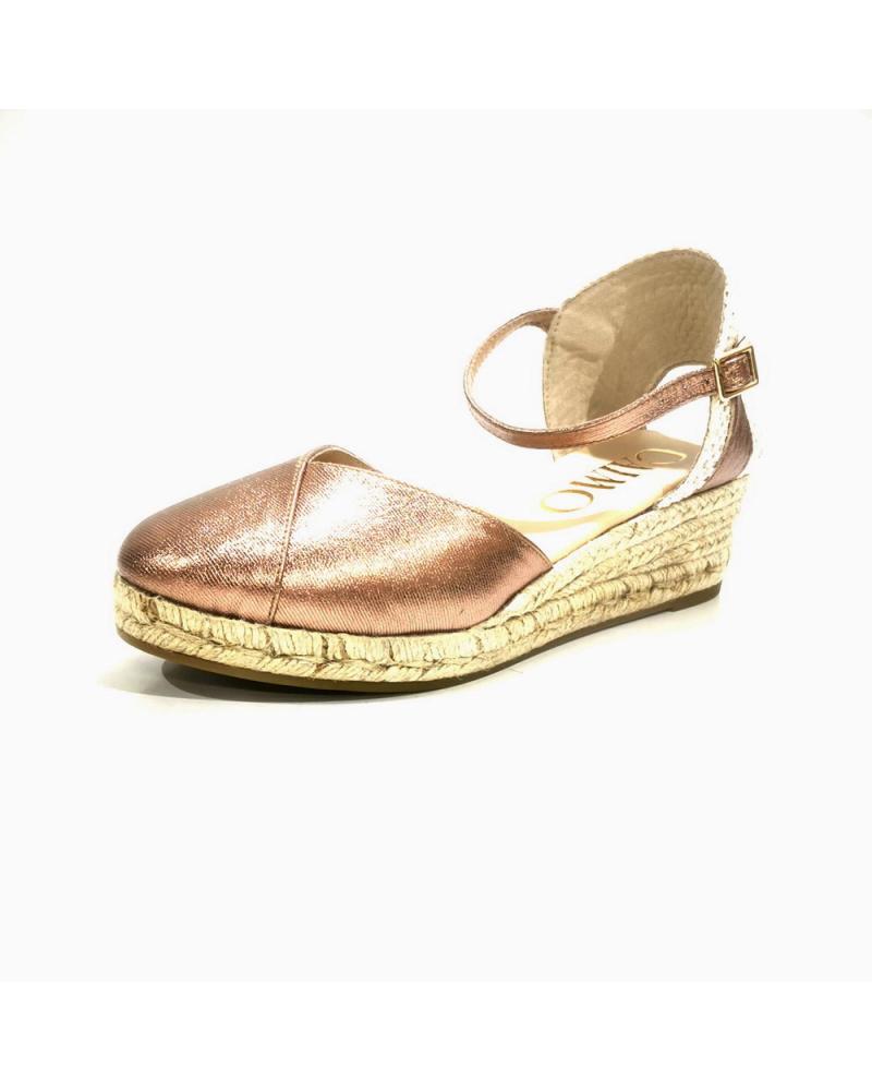 Sandálias de Mulher GAIMO ALPARGATA CASUAL DE PIEL CON CUNA DE YUTE MAKE UP BRONCE
