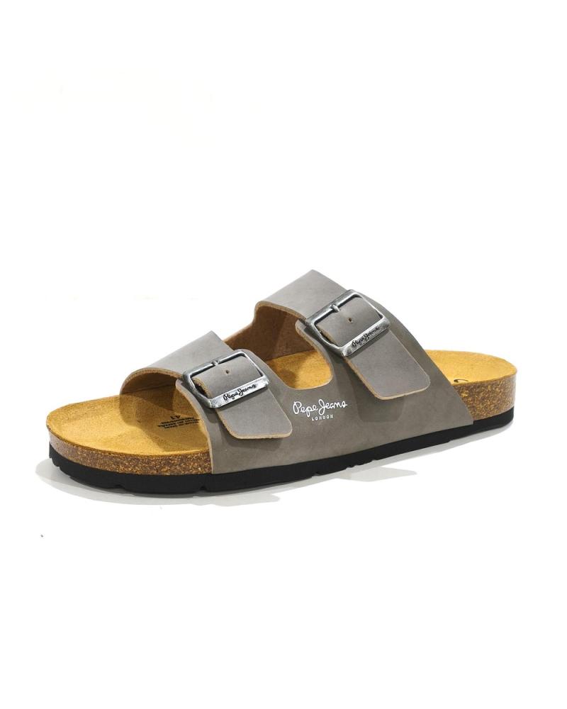 SANDALIAS PEPE JEANS BIO M DOUBLE VELOUR TAUPE 1173474 MARRóN