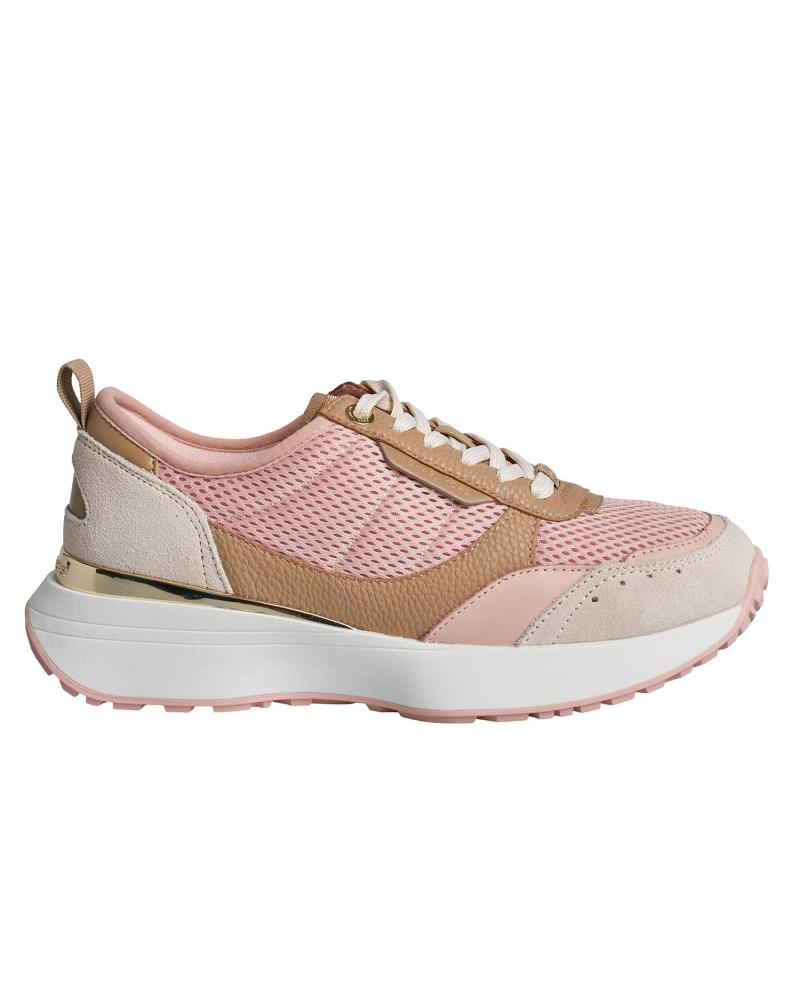 Deportivas de Mujer MICHAEL KORS SNEAKERS FLYNN DE MALLA Y PIEL 43F3FYFS1D PARA MUJER ROSA