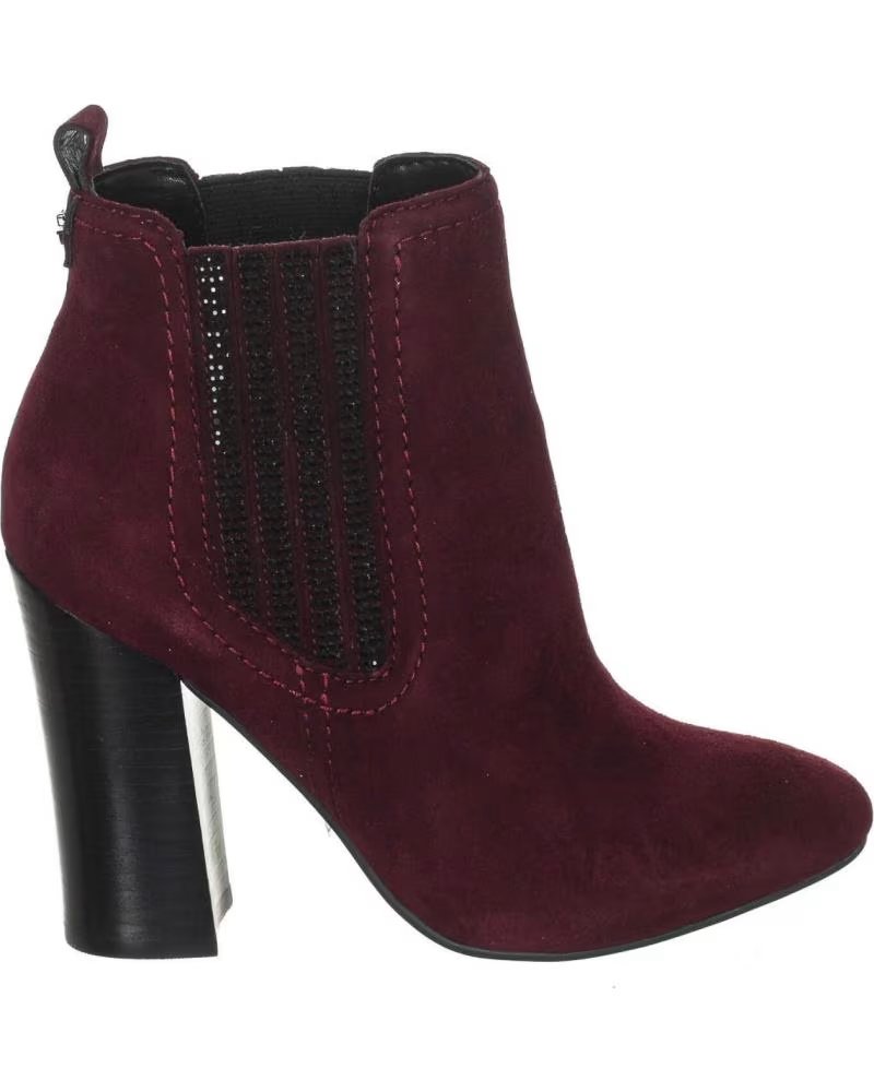 Botines de Mujer Guess Botines de Tacon FLLUN3SUE10 Burdeos