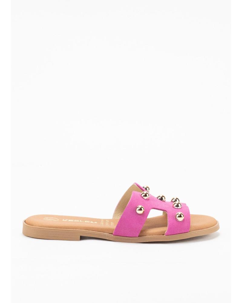 Sandalias de Mujer KESLEM SANDALIA MUJER 2029B EN PIEL FUCSIA