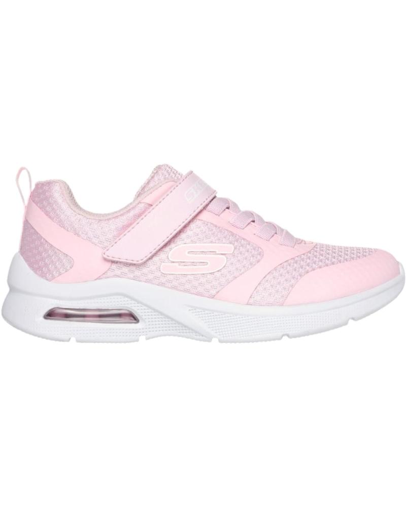 Deportivas de Niña SKECHERS DEPORTIVAS VELCRO TEXTIL ROSA
