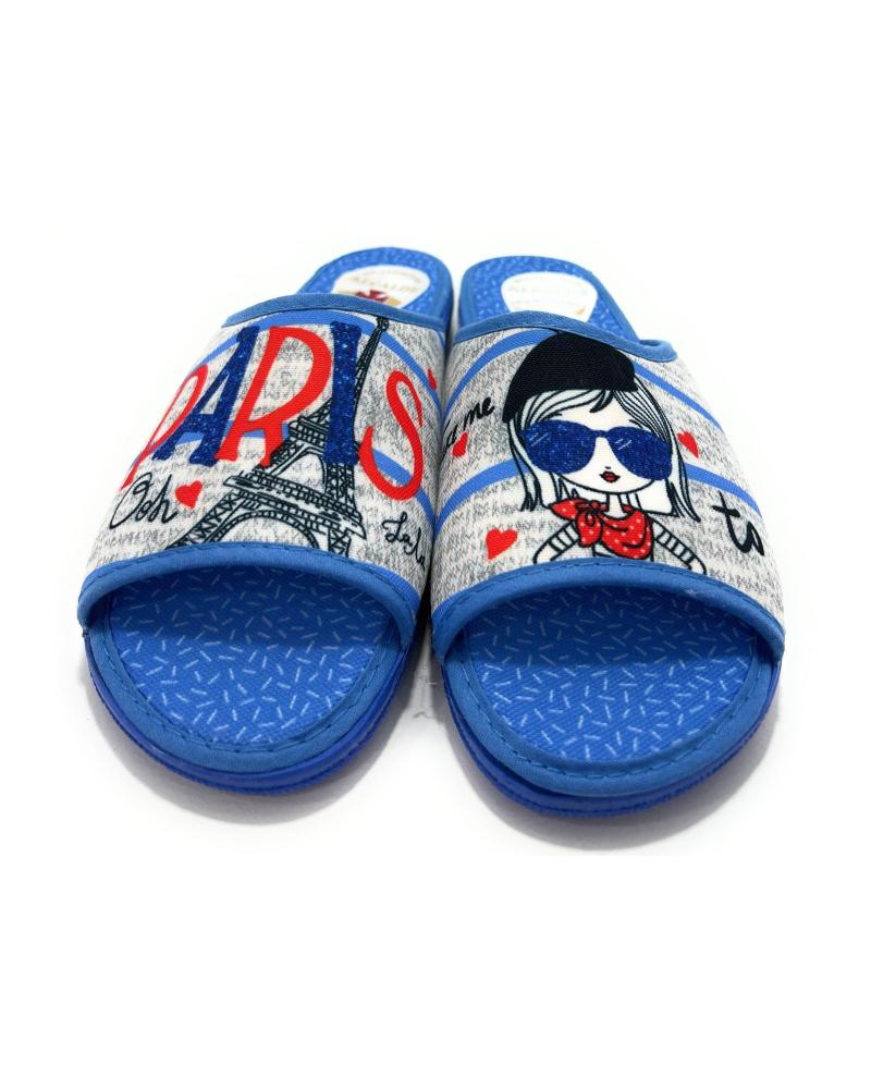 Calzado de casa de Mujer SELQUIR ZAPATILLAS CASA MUJER P-ABIERTA PARIS AZUL
