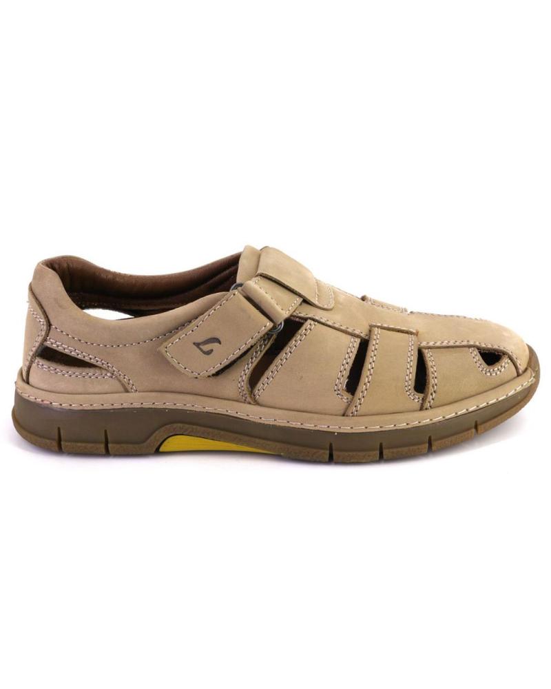 de LUISETTI 38600 SANDALIAS DE HOMBRE NOBUK BEIGE