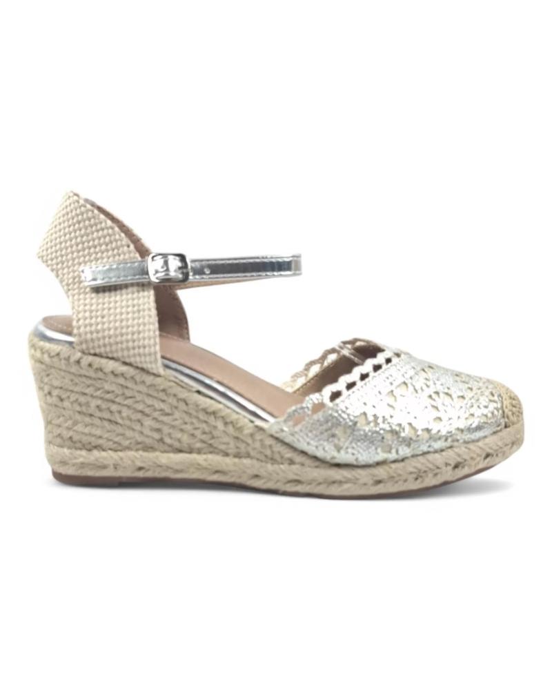 Sandalias de Mujer TIMBOS SANDALIA CUNA ESPARTO MUJER PLATA 131291 PLATEADO