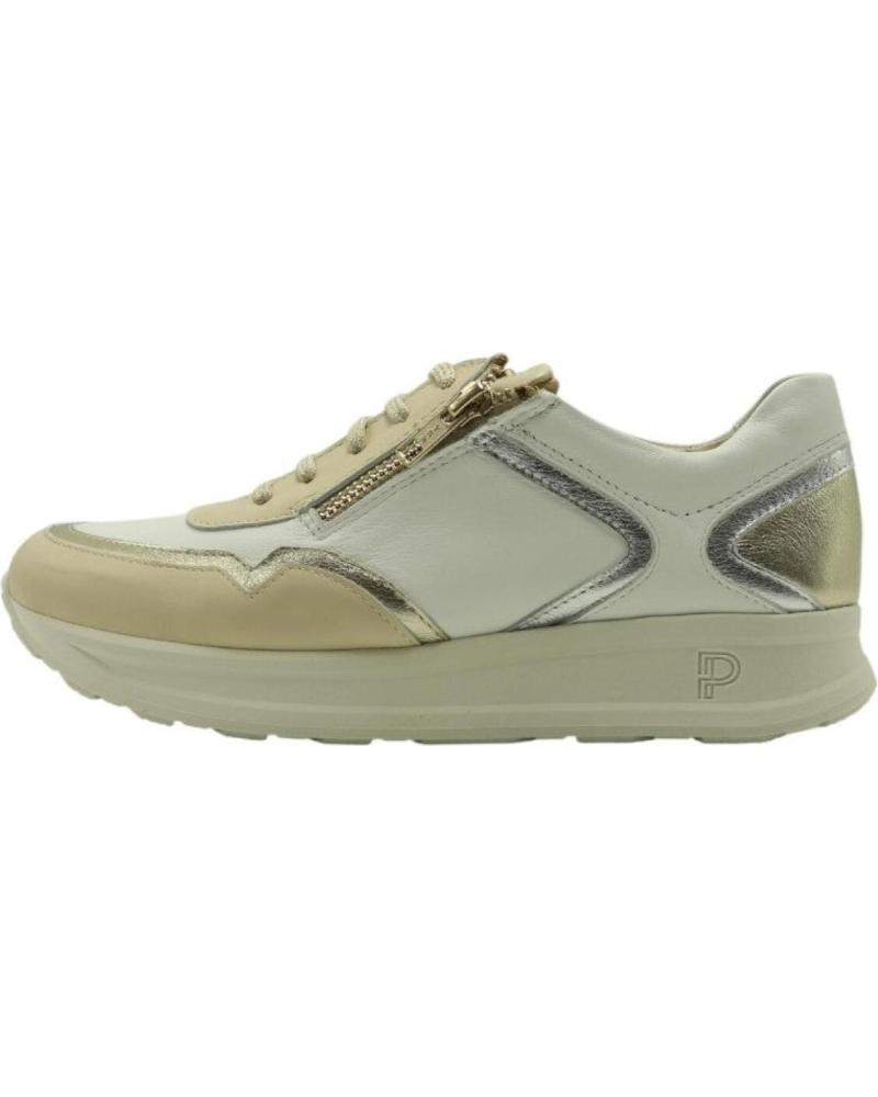 Deportivas de Mujer PITILLOS DEPORTIVO CORDONES - CREMALLER 10413 CREMA - BLANCO