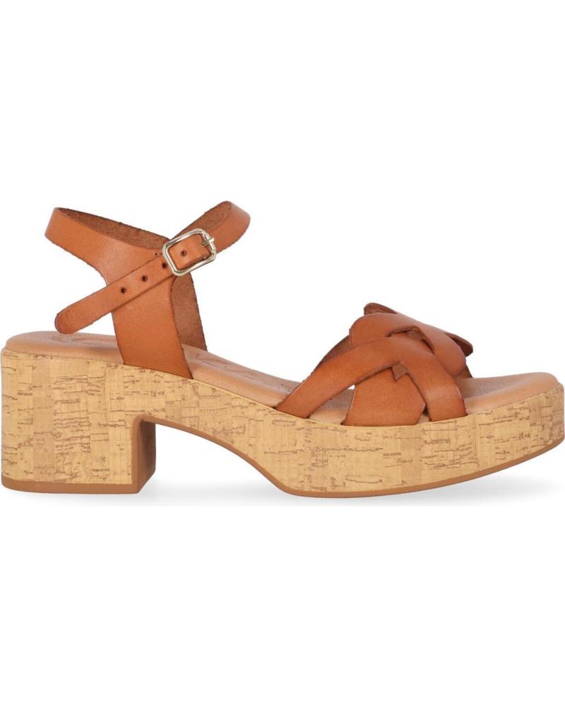 Sandalias de Mujer CHIKA10 SANDALIAS CHIKA10 CAPRI 01 DE CUERO MARRÓN CUERO-TAN