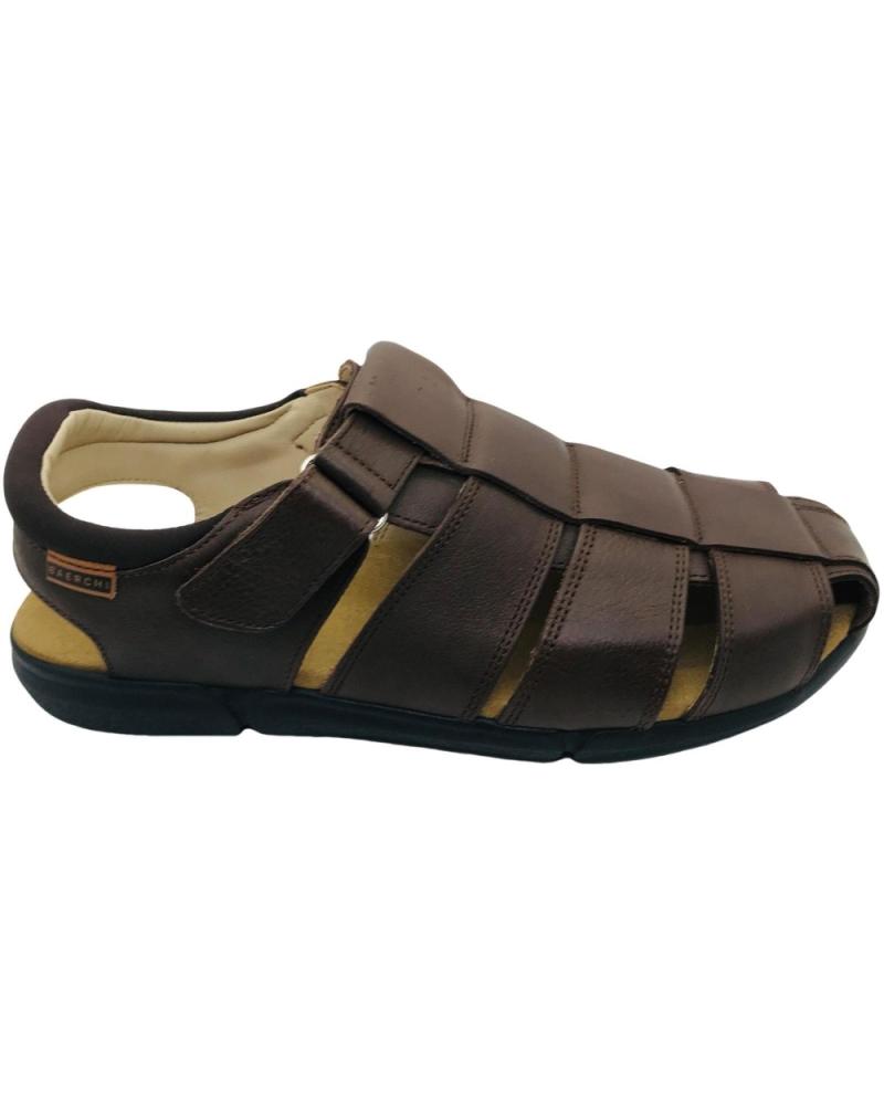 BAERCHI SANDALIA PIEL HOMBRE 8402 MARRON