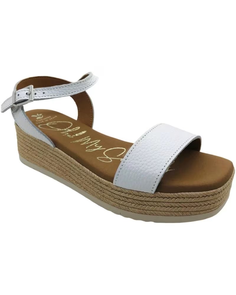 de oh my sandals sandalia piel mujer 5700 blanco