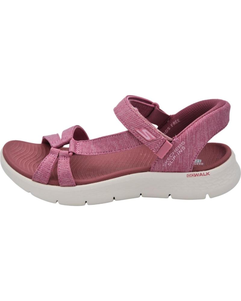 SANDALIA SKECHERS GO WALK FLEX SLIP-INS - ROSA MVE