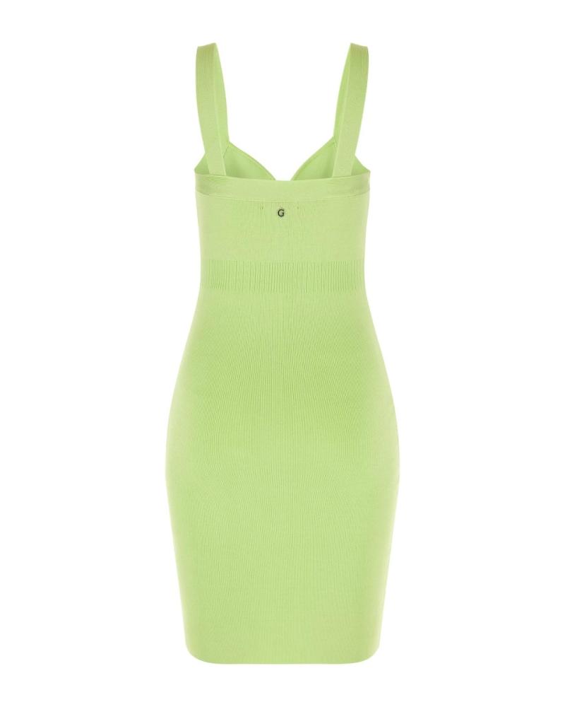 VESTIDO DE TIRANTES VERDE GUESS VERDE