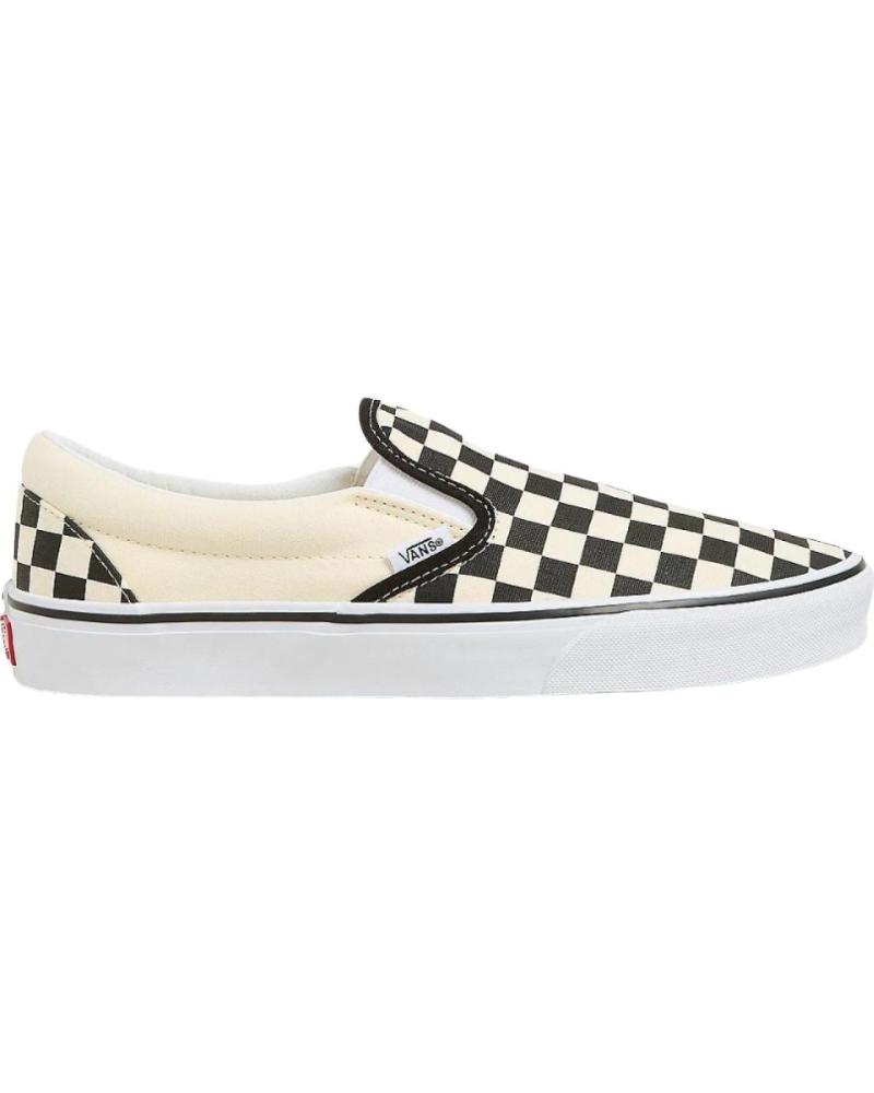 VANS OFF THE WALL ZAPATILLAS CHECKERBOARD CLASSIC SLIP-ON BLANCO