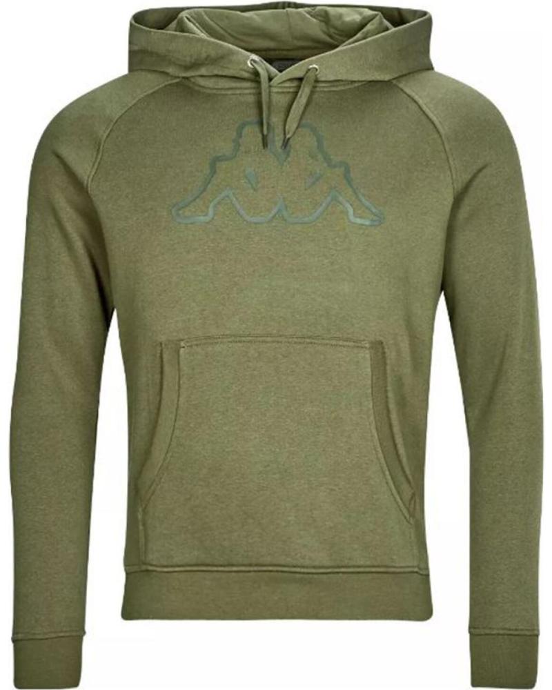 SUDADERA CON CAPUCHA KAPPA ZAIVER AOM VERDE UNISEX AOM