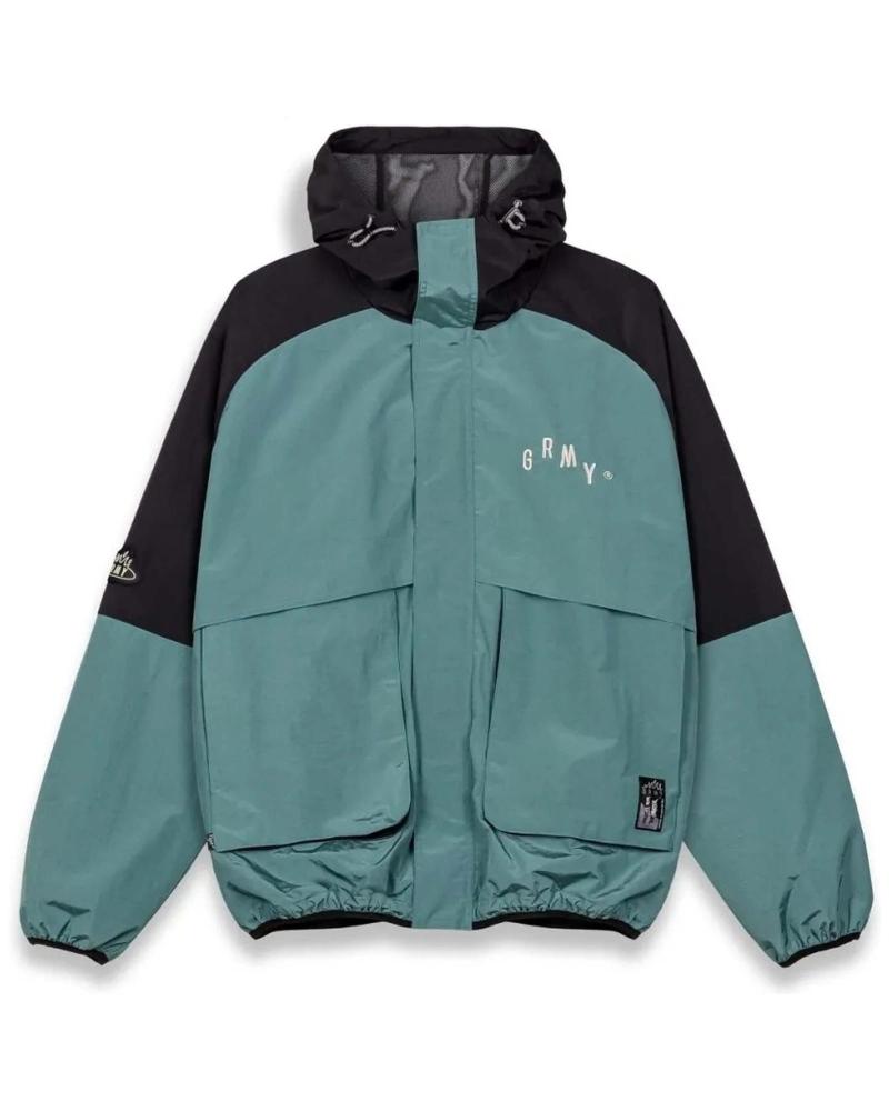 CHAQUETA ANORAK GRIMEY VOODOO CHILD ZIP BICOLOR AZUL PETRÓLEO Y NEGRO AZUL
