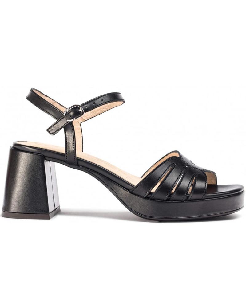 WONDERS SANDALIAS CON TACON DANNA G-6810 NEGRO