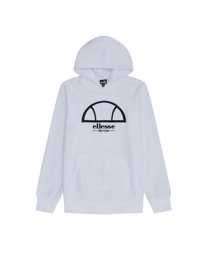ELLESSE SUDADERA SKILIANO SEMI PALLA LOGO BLANCA CON CAPUCHA WHITE