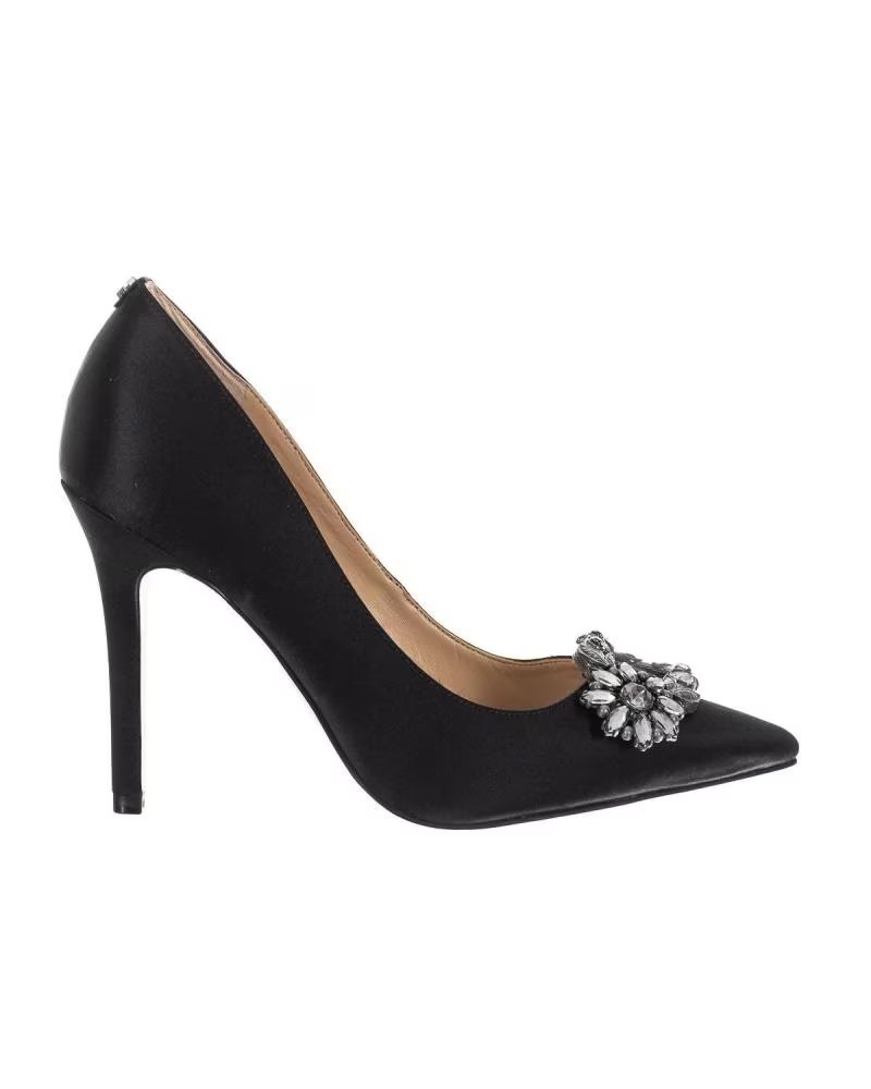 Guess Zapatos de Tacon con Puntera Acabada en Punta FLBRE3SAT08 Pa Negro