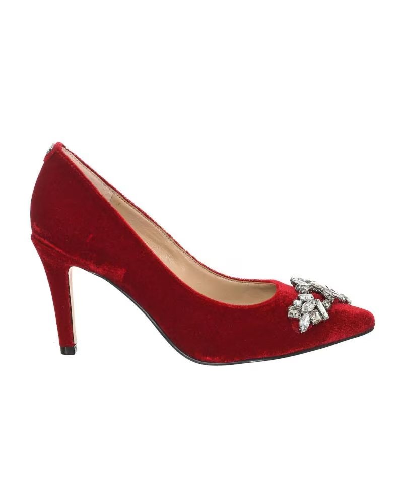 Guess Zapatos de Tacon con Puntera en Pico FLELD3FAB08 para Mujer Rojo