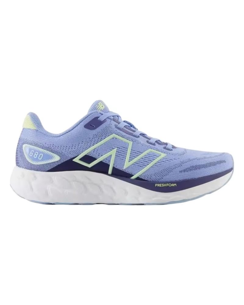 New Balance Zapatillas 680 V8 Fresh Foam Celeste Electric Sky W680RL8 Ru Azul
