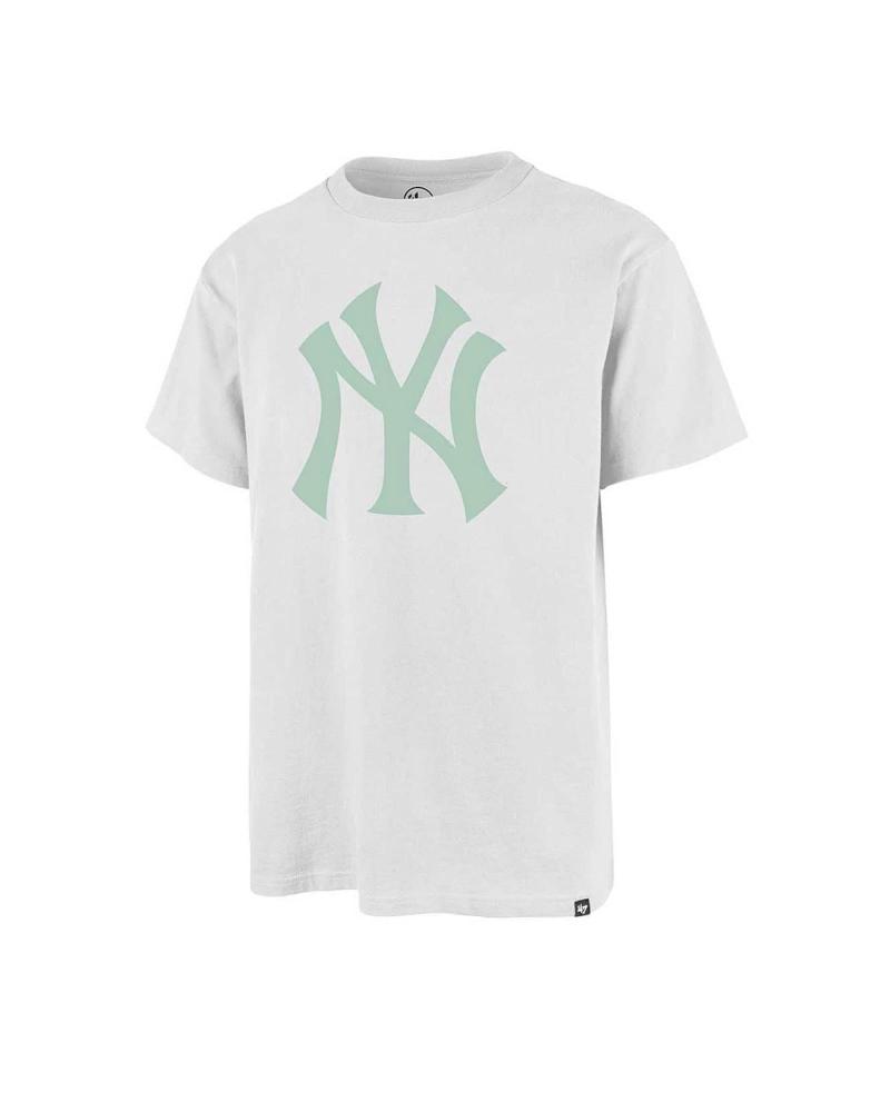47 BRAND CAMISETA NEW YORK YANKEES BACKER ECHO BLANCA CON LOGO VERDE MULTICOLOR