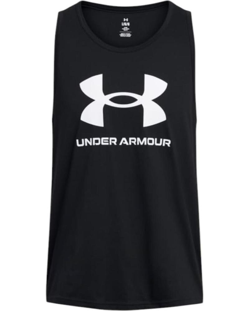 UNDER ARMOUR CAMISETA DE TIRANTES SPORTSTYLE LOGO 1382883-001 NEGRA 1