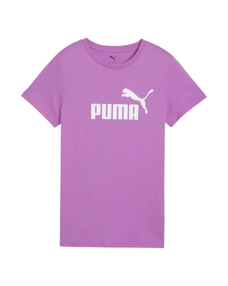 CAMISETA PUMA ESSENTIALS LOGO TEE MUJER VIOLETA VIOLETA