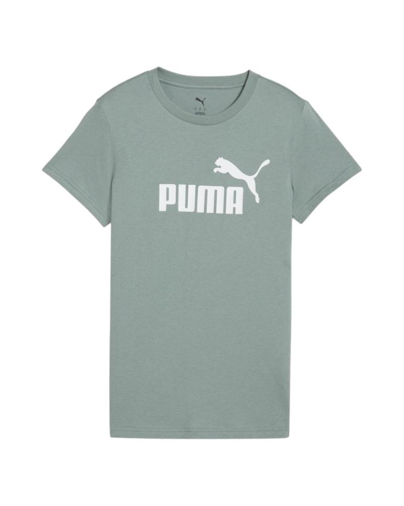 PUMA ESSENTIALS NO. 1 LOGO TEE VERDE - CAMISETA DE MANGA CORTA MUJER (REF. 682371-30) VERDE