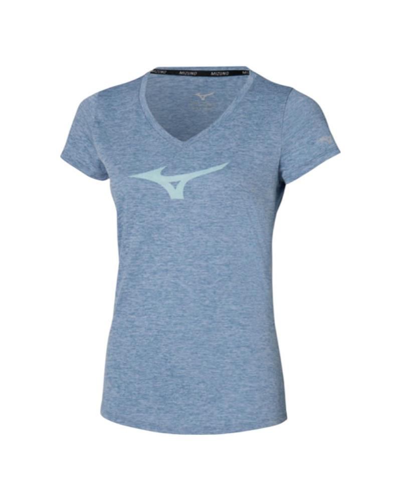 CAMISETA RUNNING MIZUNO CORE RB CELESTE CITADEL AZUL J2GAC213-02 AZUL