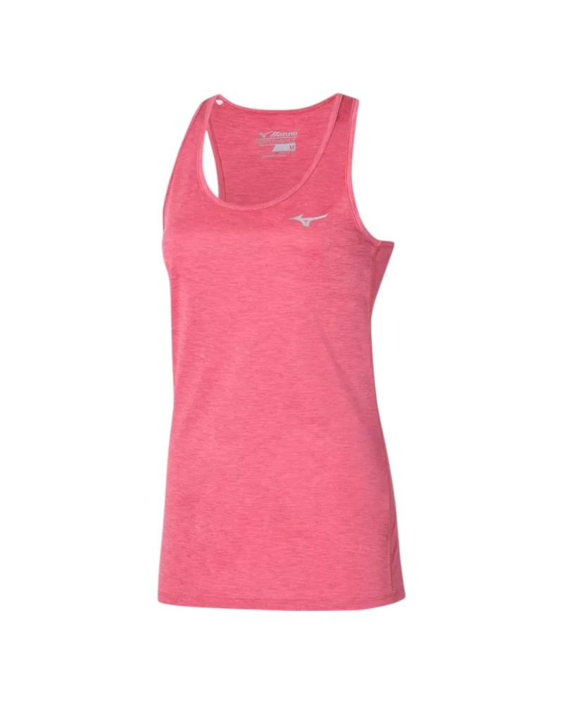 CAMISETA DE TIRANTES RUNNING MIZUNO IMPULSE CORE TANK ROSA CAMELIA J2GAC209-64 AZUL