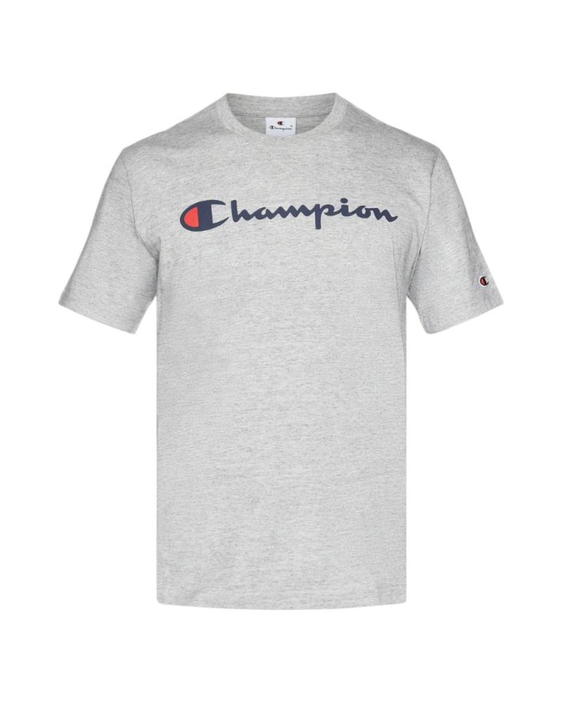 CAMISETA CHAMPION BIG LEGACY LOGO TEE GRIS - MODELO 220256-MS021 GRIS