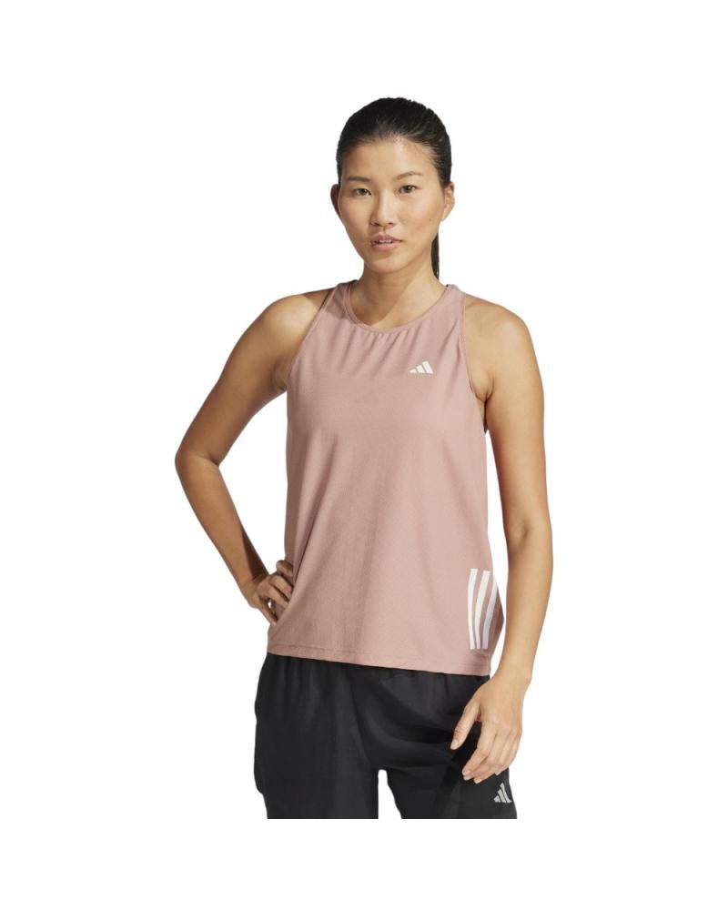 CAMISETA ADIDAS OWN THE RUN JD4144 DE TIRANTES ROSA MARRÓN MARRóN