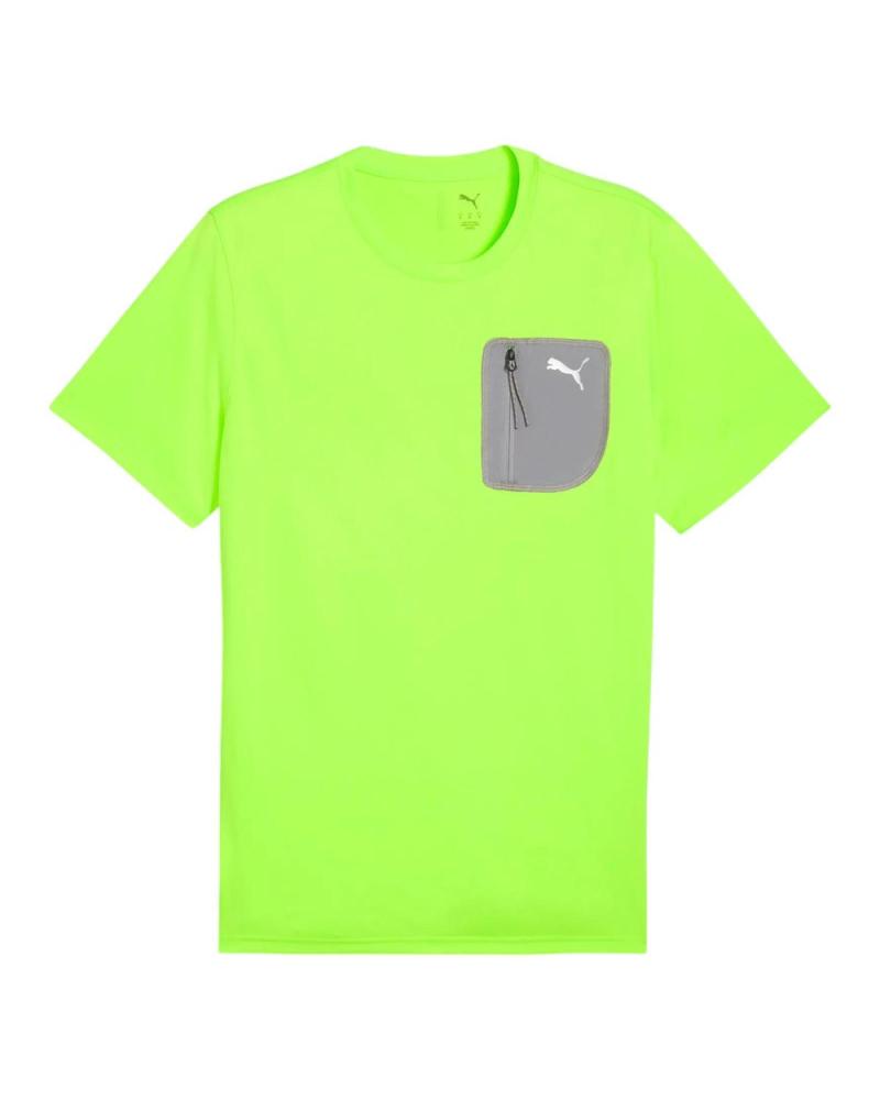 PUMA CAMISETA DEPORTIVA FLEX POCKET TEE GLARE 526715-48 VERDE VERDE