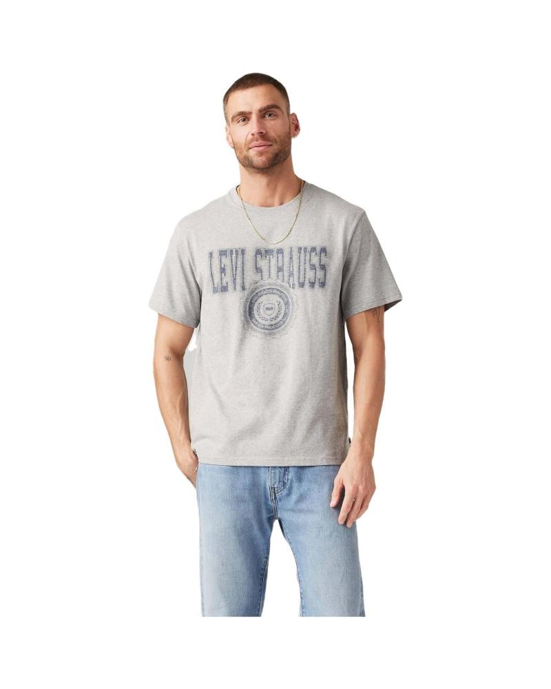CAMISETA LEVI'S RELAXED FIT GRIS CON GRÁFICO GRIS