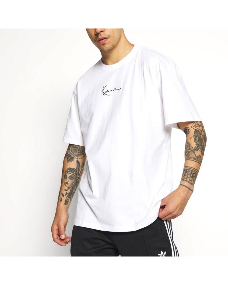 CAMISETA KARL KANI SMALL SIGNATURE BLANCA DE MANGA CORTA BLANCO