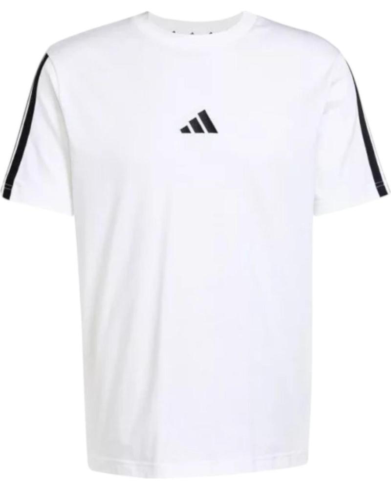CAMISETA DEPORTIVA ADIDAS JW1952 CON 3 BANDAS WHITE-BLACK