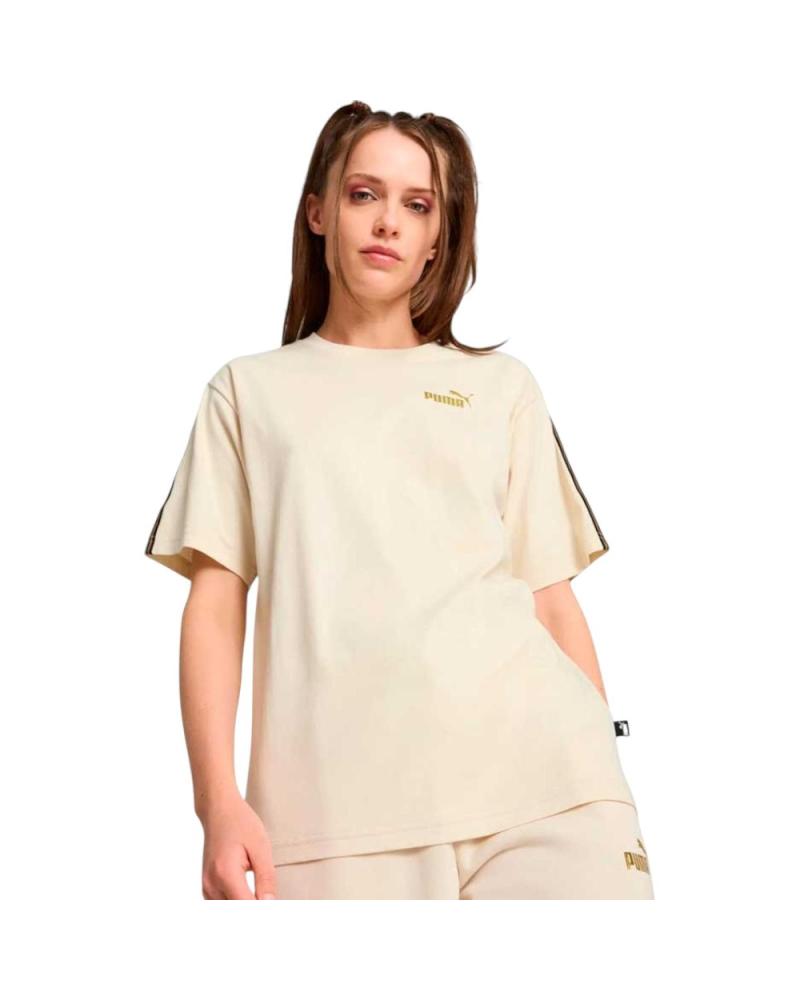 PUMA CAMISETA ESSENTIALS MINIMAL GOL BEIGE 685292-87 BEIGE