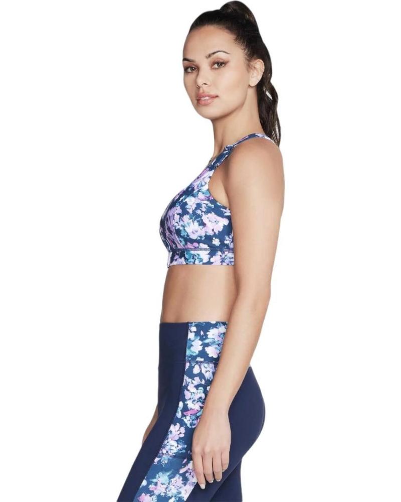 SUJETADOR DEPORTIVO SKECHERS THE GOWALK MISTY FLORAL AZUL BR28-BLLV ROJO