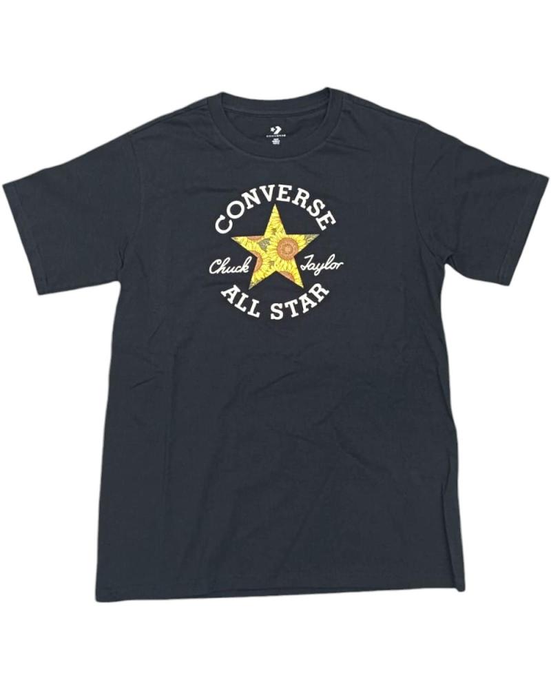CAMISETA CONVERSE CHUCK PATCH INFILL FLORES NEGRA | 10026756-A02 NEGRO