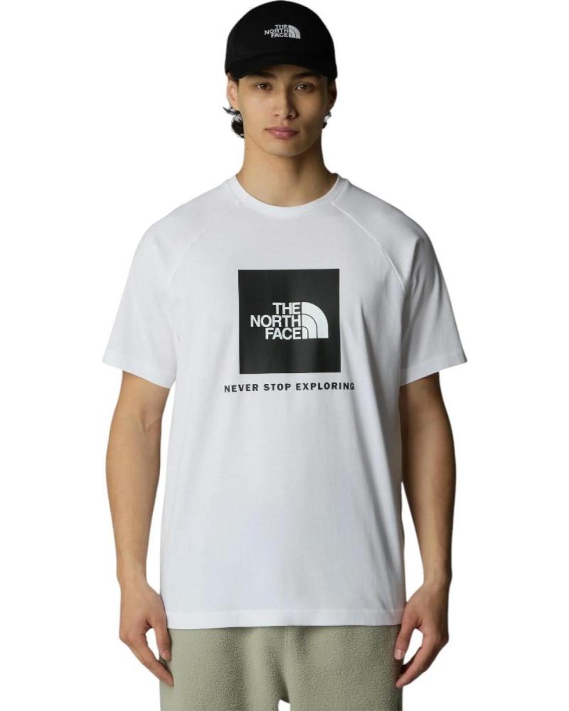 CAMISETA THE NORTH FACE REGLAN REDBOX NF0A87NJFN41 BLANCA BLANCO